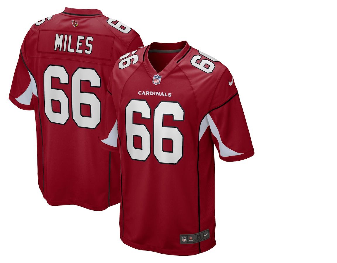 Men Arizona Cardinals #66 Joshua Miles Nike Cardinal Game NFL Jersey->arizona cardinals->NFL Jersey